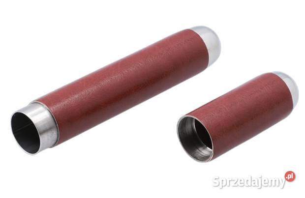 Srebrne Etui na Cygaro Metalowe Pokryte Brązową śląskie