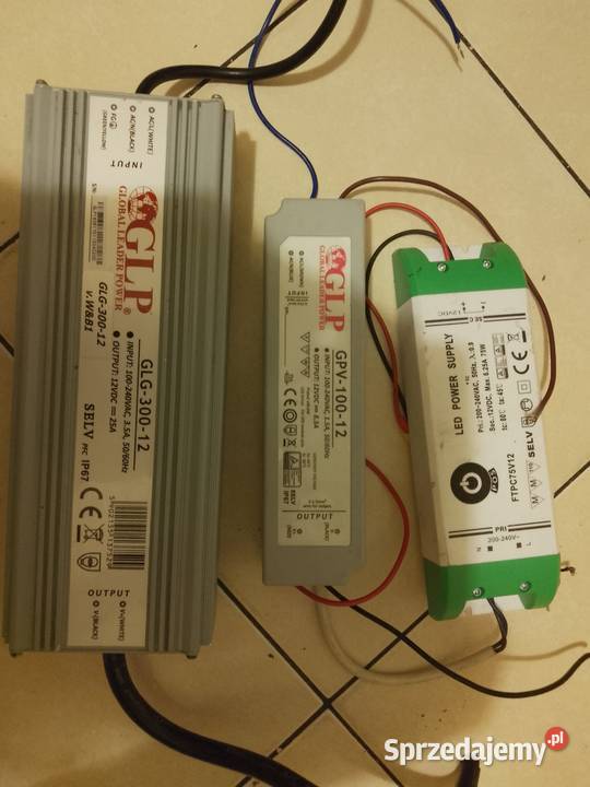 Zasilacze impulsowe LED 12V nowe i używane różne Sosnowiec