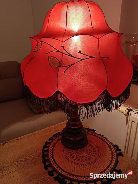 Stara lampa z marmuru i mosiądzu