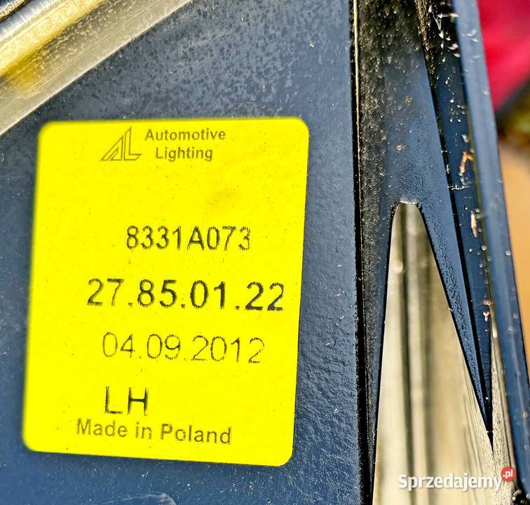 MITSUBISHI COLT Z30 2013 LIFT LAMPA TYŁ 8331A073