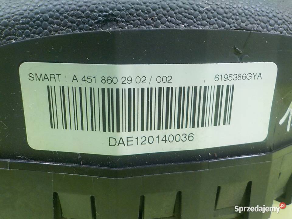 SMART FORTWO II 451 LIFT 10 B 12r 2D AIRBAG Suków