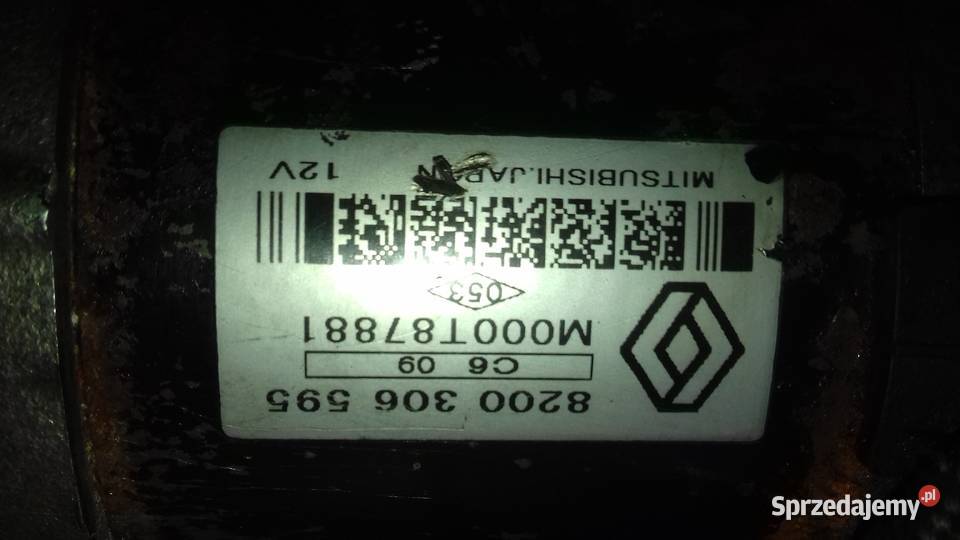 Rozrusznik 8200306595 15 dci Scenik 2 Megane 2 Jaworzno sprzedam