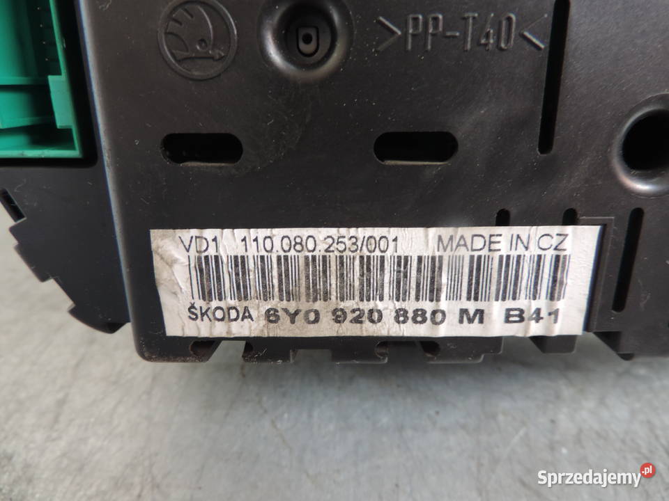LICZNIK SKODA FABIA 1 12 12V 6Y092088M Wyposażenie wnętrza Nowy Sącz