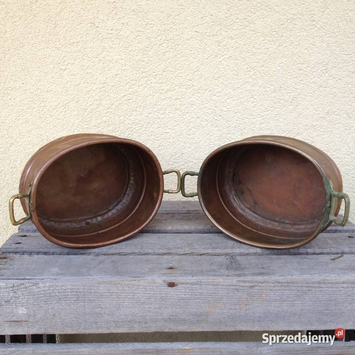 Miedziana doniczka donica osłonka na kwiaty Warszawa