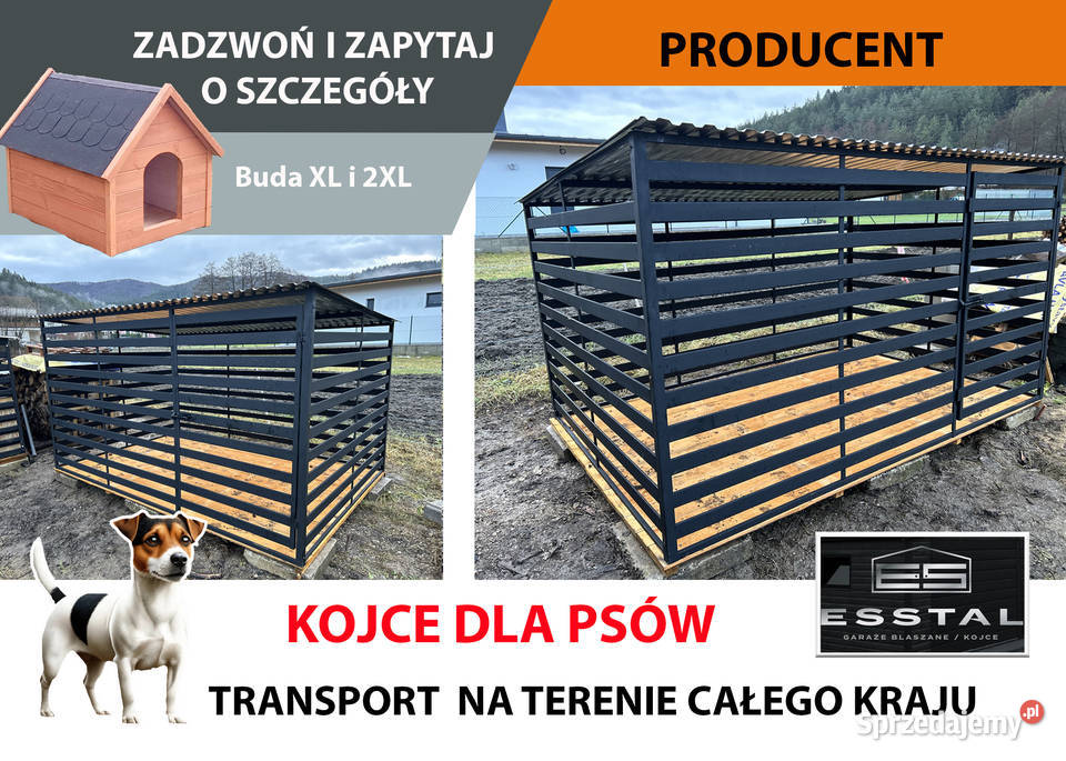 Kojec Psa KOJCE Psów Klatka Wybieg Zadaszenie Brzesko
