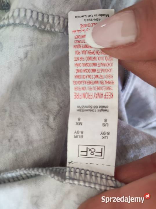 sukienka bawełniana rozkloszowana na ramiączkach Rozmiar 134 Sukienki i spódniczki