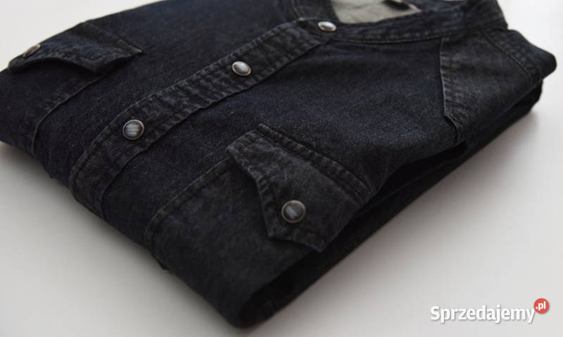 Modna Koszula stójka Indigo Jeans dżinsowa Acne Zgorzelec