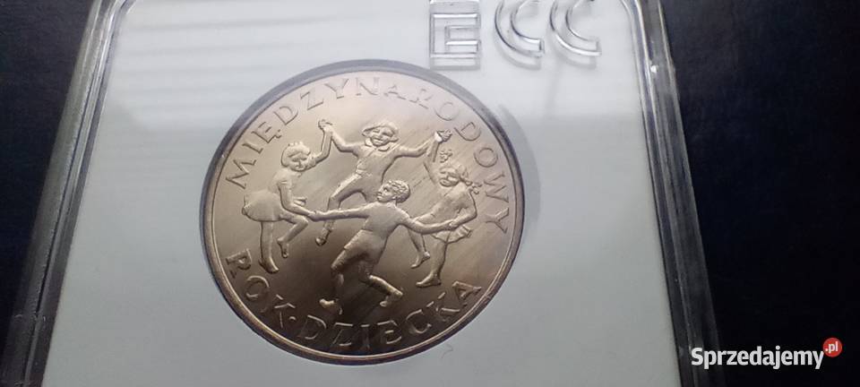 Stare monety 20 złotych 1979 Dziecka grading Lesko