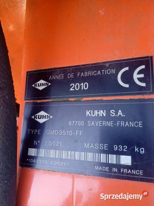 kosiarka dyskowa KUHN GMD 3510 Lift Control Mała Wieś