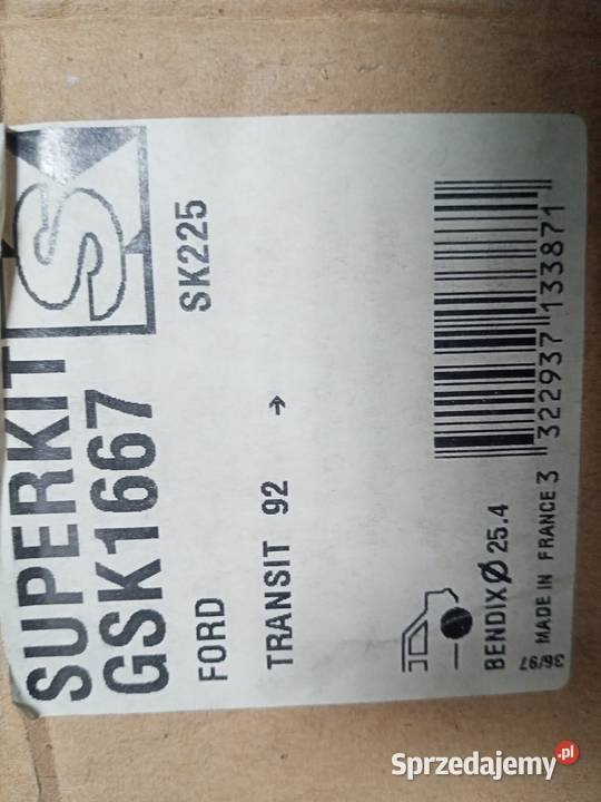 Szczęki hamulcowe 280x63 Ford Transit dostawcze Części samochodowe Łódź sprzedam