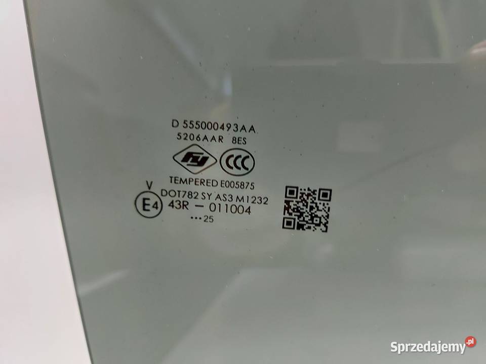 Jaecoo 7 PHEV 2025 szyba drzwi boczna prawa tył