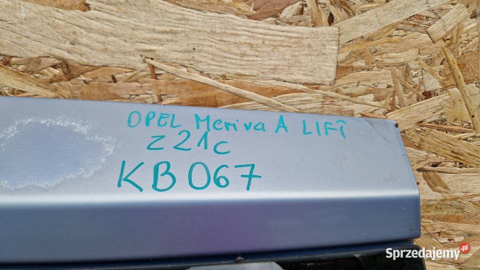 OPEL MERIVA A LIFT KLAPA BAGAŻNIKA KLAPA TYŁ Słowikowo