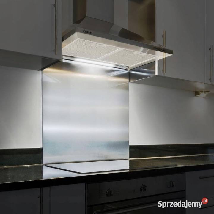 Okap ścienny kuchenny 60 srebrny ze stali Pozostałe Myszyniec