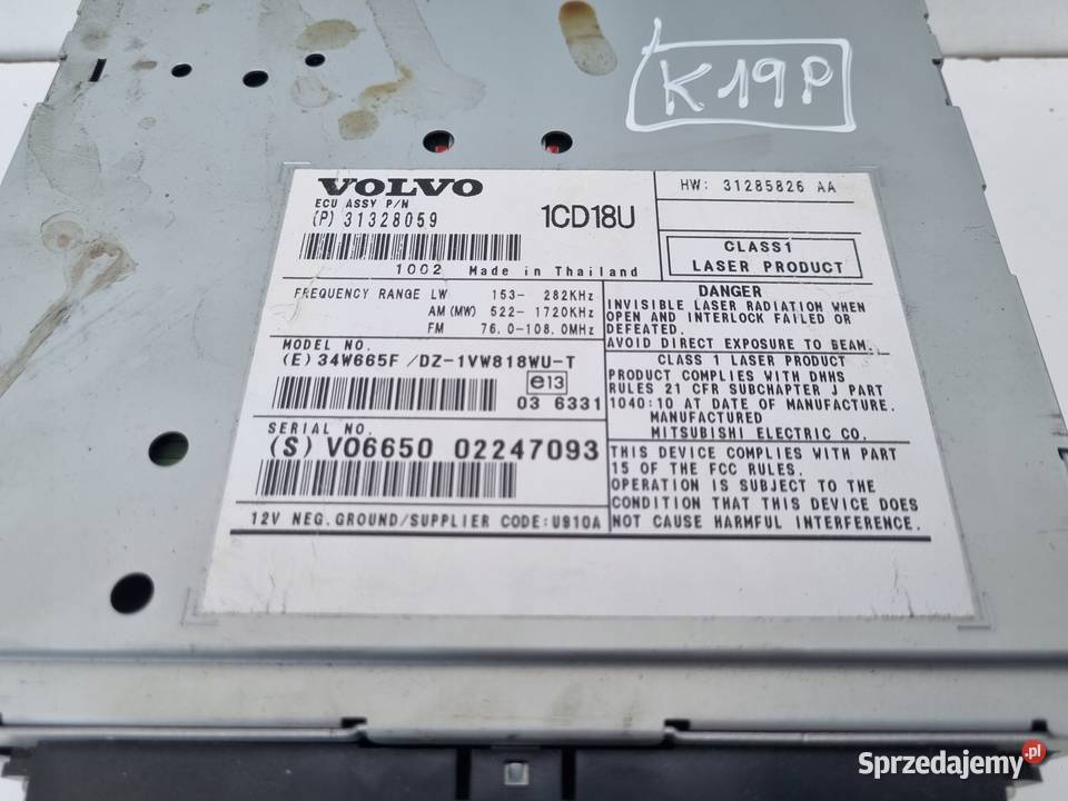 Volvo S40 II V50 RADIO CD radioodtwarzacz Janów sprzedam