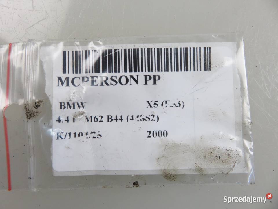 MCPERSON PRAWY PRZEDNI BMW X5 E53 44 i 22184698 sprzedam