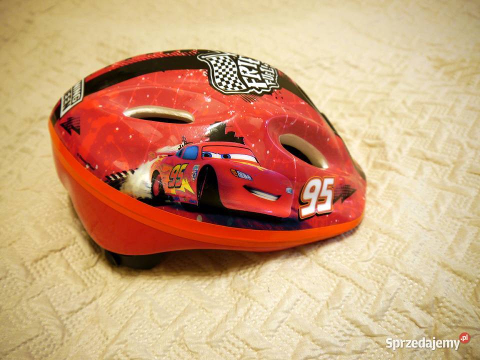 Kask rowerowy dziecięcy Auta Cars Zygzak McQueen