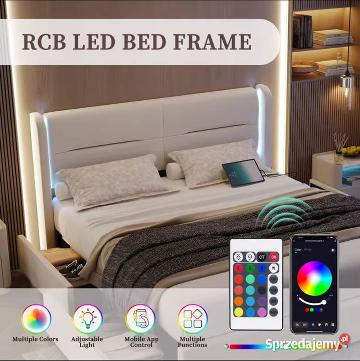 Łóżko sypialniane 140x200 dolnośląskie sprzedam