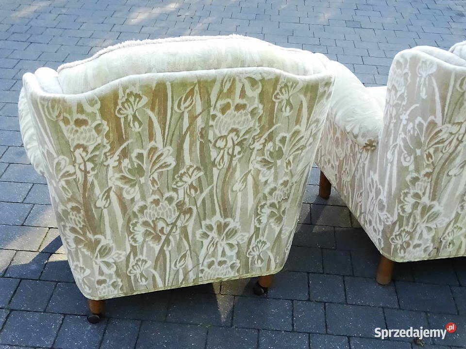 Kanapa trzyosobowa materiałowa dwa fotele na 45cm Biłgoraj sprzedam