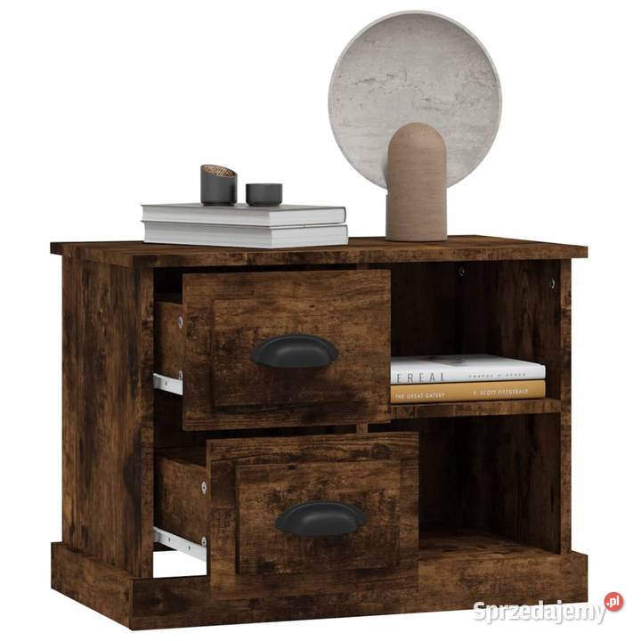 Szafka nocna przydymiony dąb 60x355x45 WM816373 Warszawa