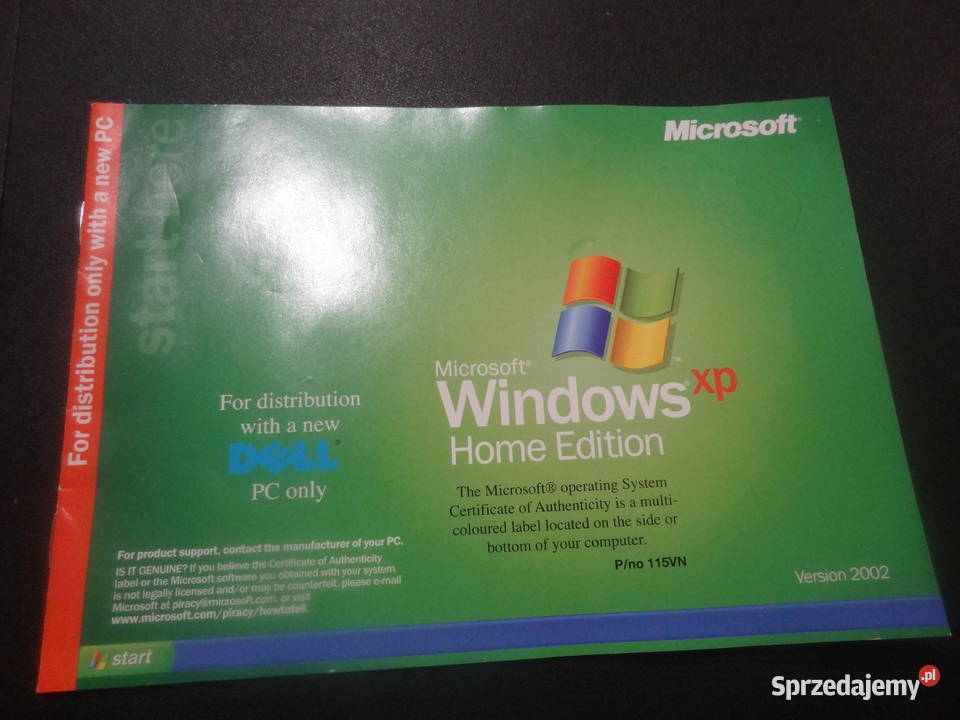 Płyta instalacyjna Windows xp Home English Elektronika wielkopolskie Poznań