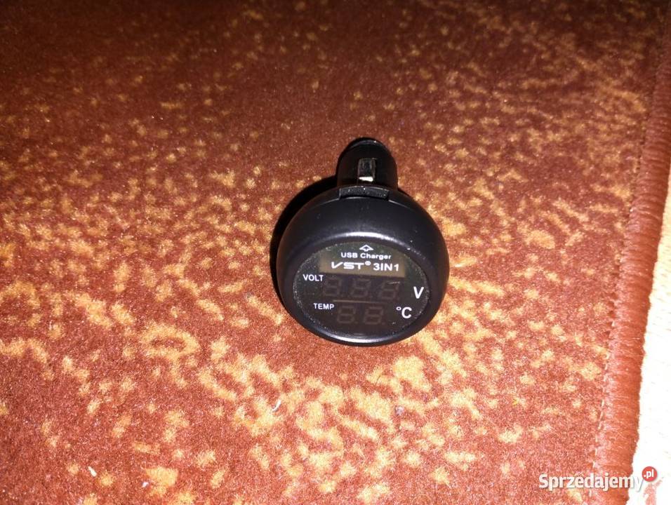 Termometr samochodowy z woltomierzem Gadgety motoryzacyjne Szczekociny