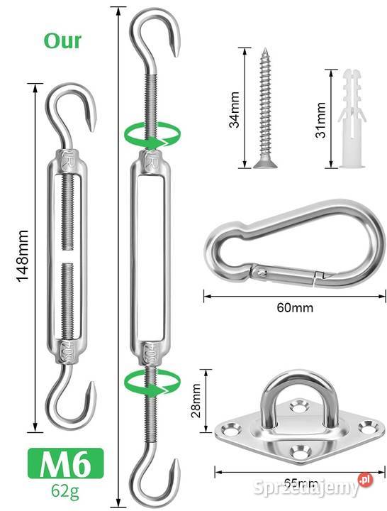 Zestaw do mocowania markizy przeciwsłonecznej Cieszyn