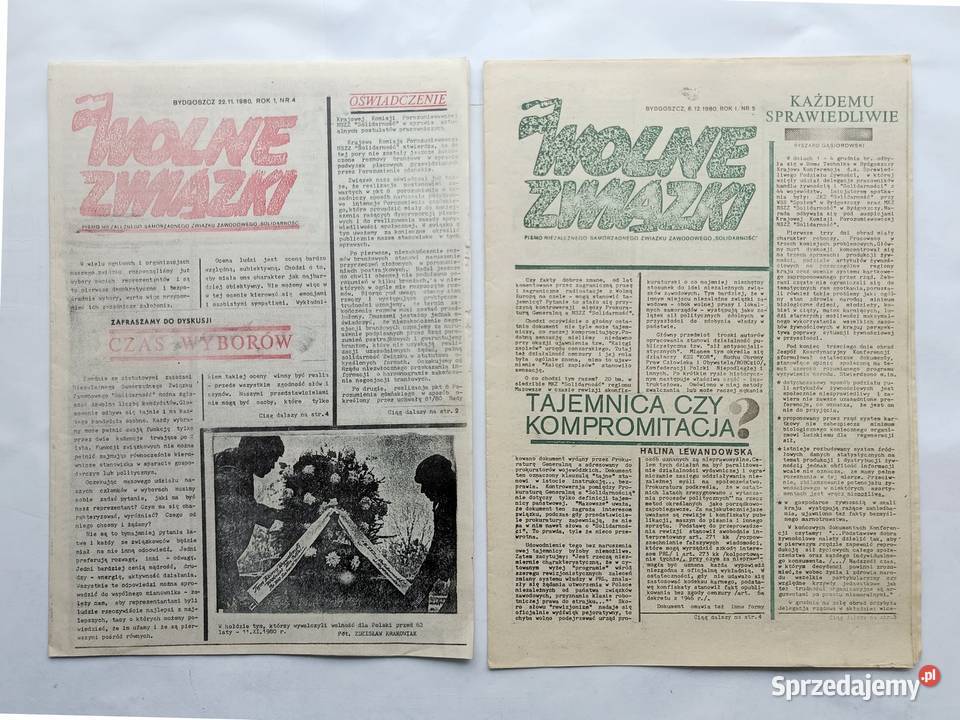 Pismo NSZZ Solidarność Wolne Związki Bydgoszcz miękka pomorskie Gdynia