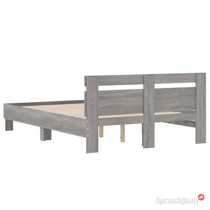 Rama łóżka z wezgłowiem szary dąb sonoma 120x200 Warszawa sprzedam