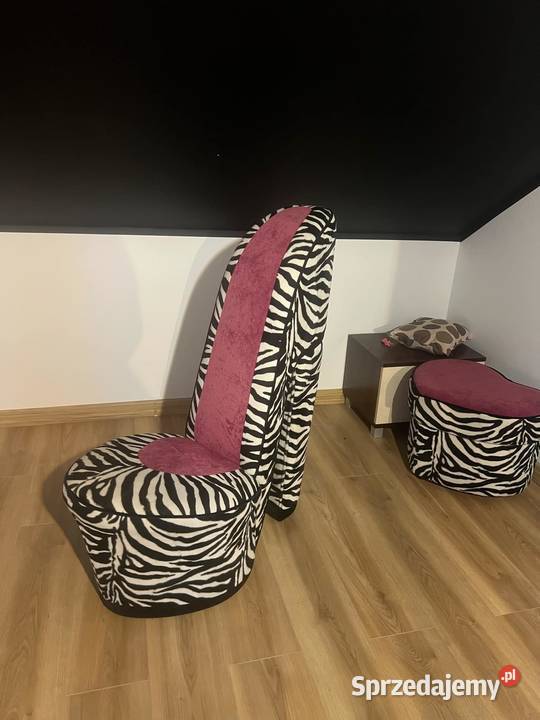 Zestaw designerskich mebli fotel w kształcie podkarpackie Stasiówka sprzedam
