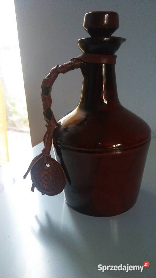 Stara karafka ceramiczna sygnowana ZMO Jaroszów