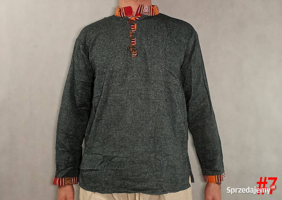 Męska Koszula Z Długim Rękawem z Indii Boho dolnośląskie sprzedam