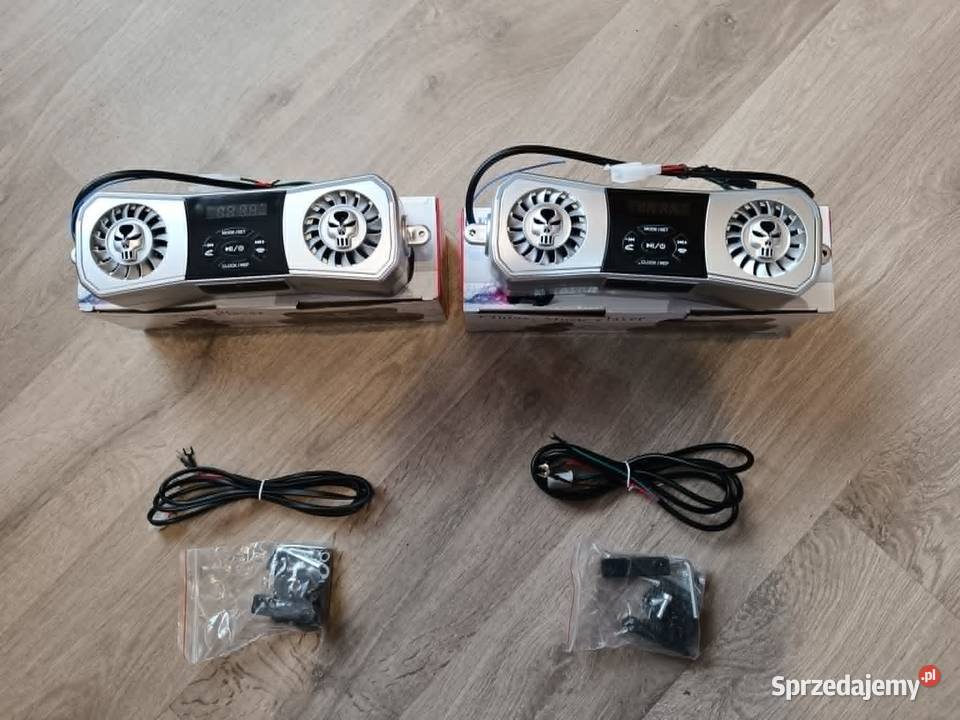 Radio Motocyklowe Głośnikami FM USB SD BLUETOOTH