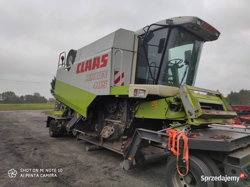 Claas Lexion 405 99r Heder C450 z wózkiem Radio Czersk
