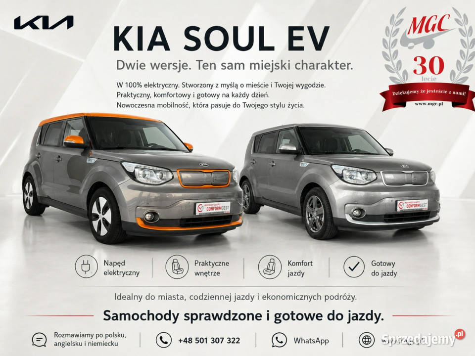 Kia Soul KIA eSOUL ELEKTRYCZNY GWARANCJA Soul Łaziska Górne