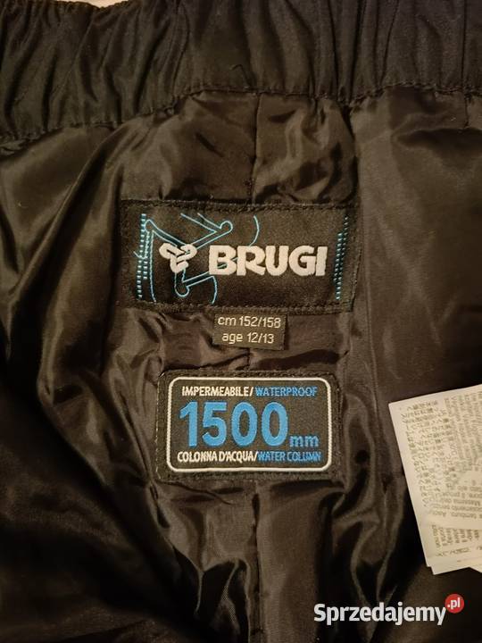 BRUGI Spodnie Narciarskie Zimowe 1500 MARKOWE Warszawa
