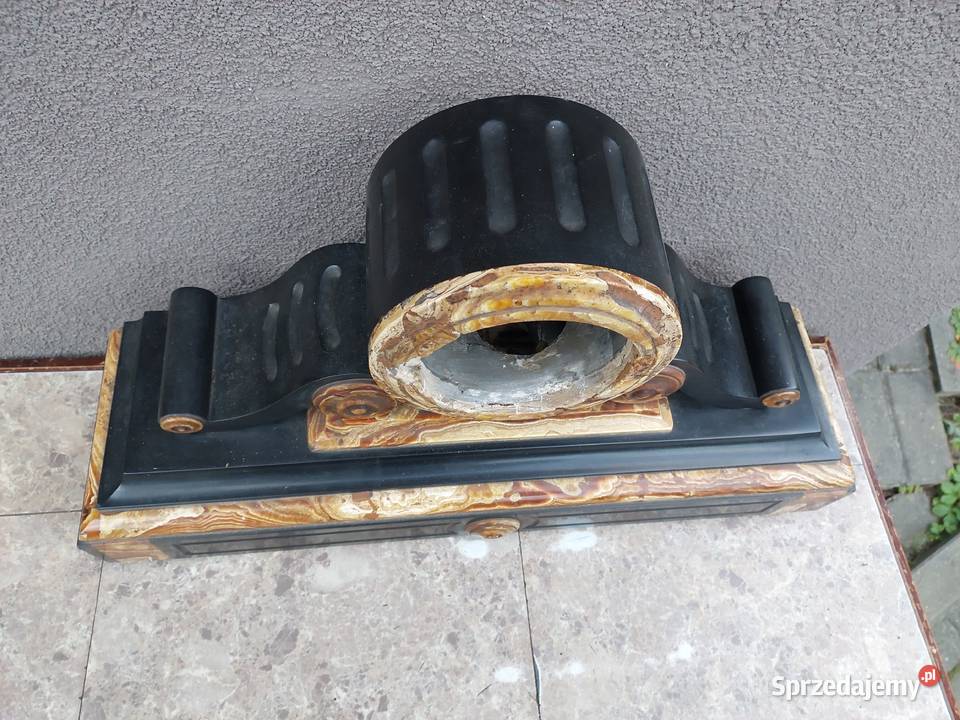 118 Obudowa marmurowa starego zegara kominkowego Tczew