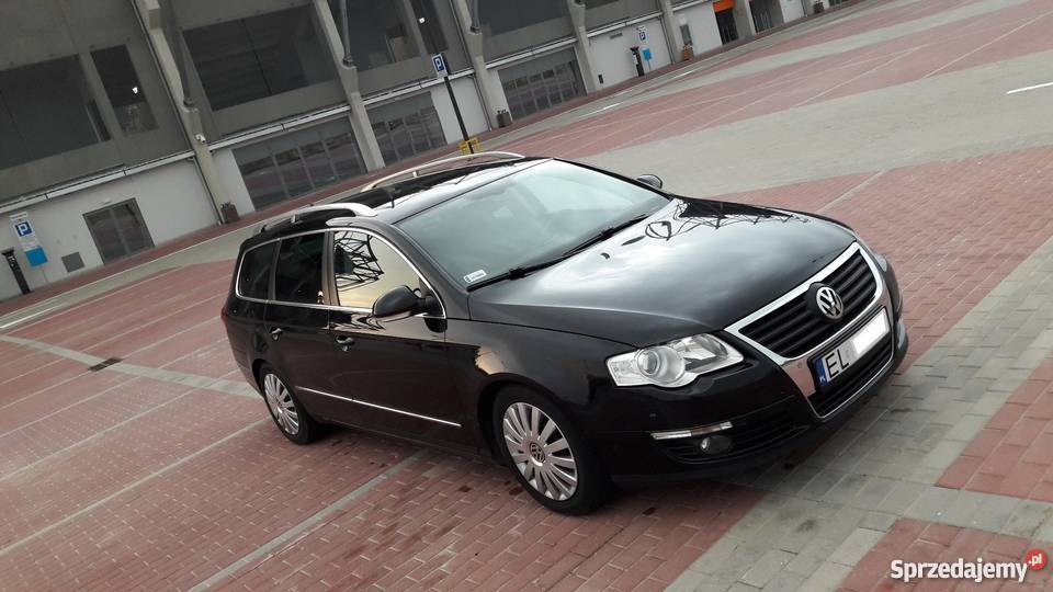 Volkswagen Passat 2008r B6 Kombiczarny NAVIDVD wspomaganie kierownicy Łódź