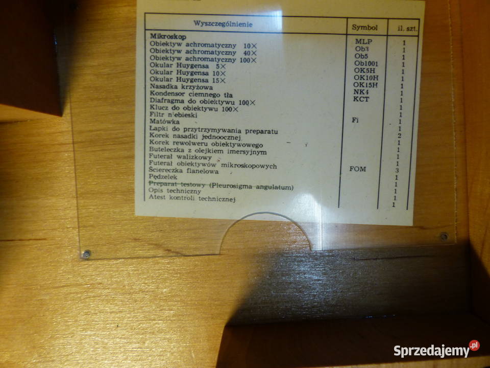 Mikroskop biologiczny PZO Pozostałe Gniezno