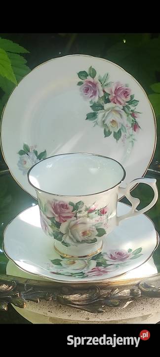 STAFFORDSHIRE porcelana angielskaTrioróże sprzedam