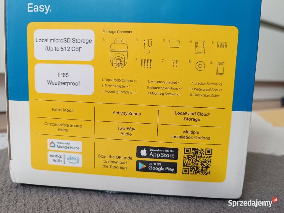 Kamera zewnętrzna Tapo C500 TPLINK nowa WiFi Piastów sprzedam