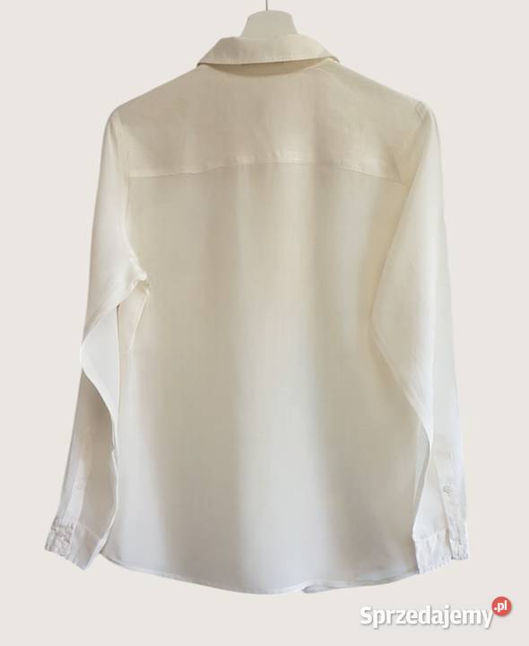 Damska elegancka bluzkakoszula ecri długim
