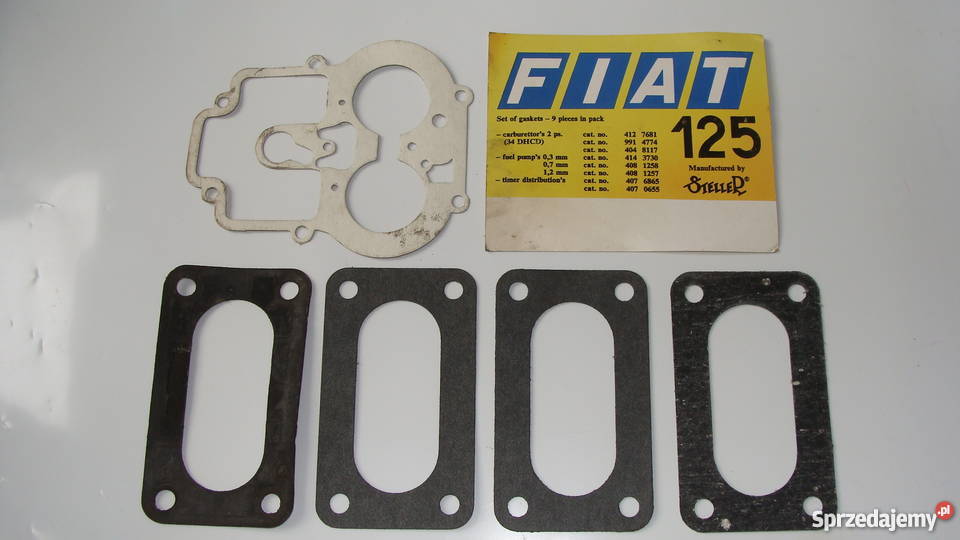 Kilka nowych uszczelek do Fiata 125p lubelskie