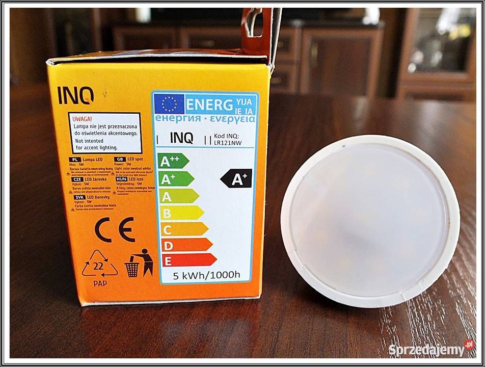 Żarówka LED MR16 5W35W 230V 400lm Neutralna biały Żary