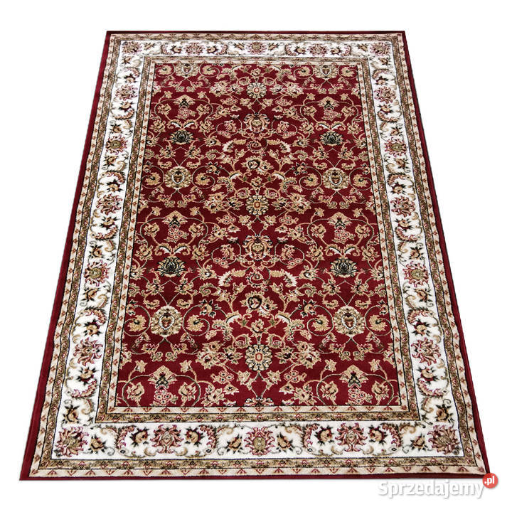 Gęsty dywan 200x300 bordowy klasyczny 2433 3m Białystok