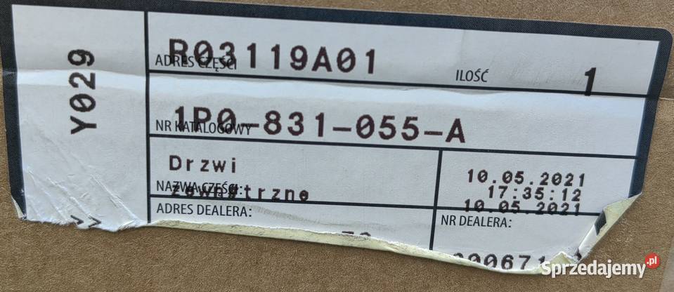NOWE DRZWI LEWE PRZEDNIE LEWY PRZÓD SEAT LEON 2