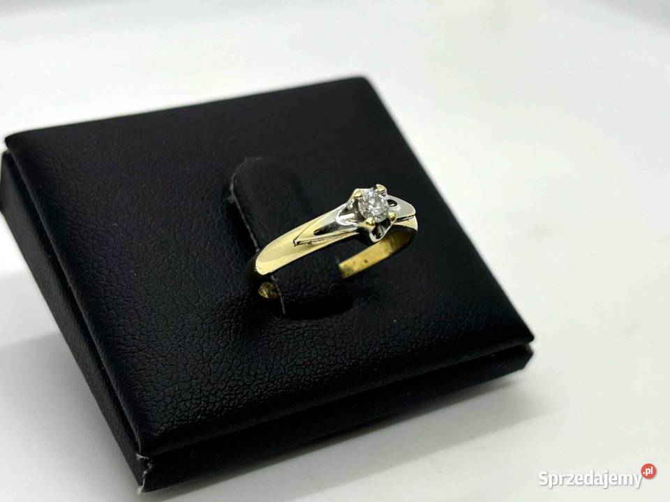 Złoty Pierścionek z diamentem pr 585 176g R9 złoto warmińsko-mazurskie