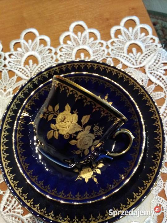 Trio porcelanowe sygnowane