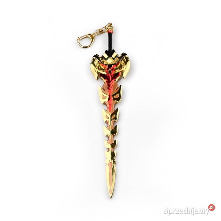 Gold Crimson Sword Metal 22 Brelok Genshin Szczecin