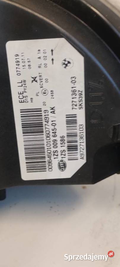 Lampy przednie BMW X6 2011r dwie osobowe