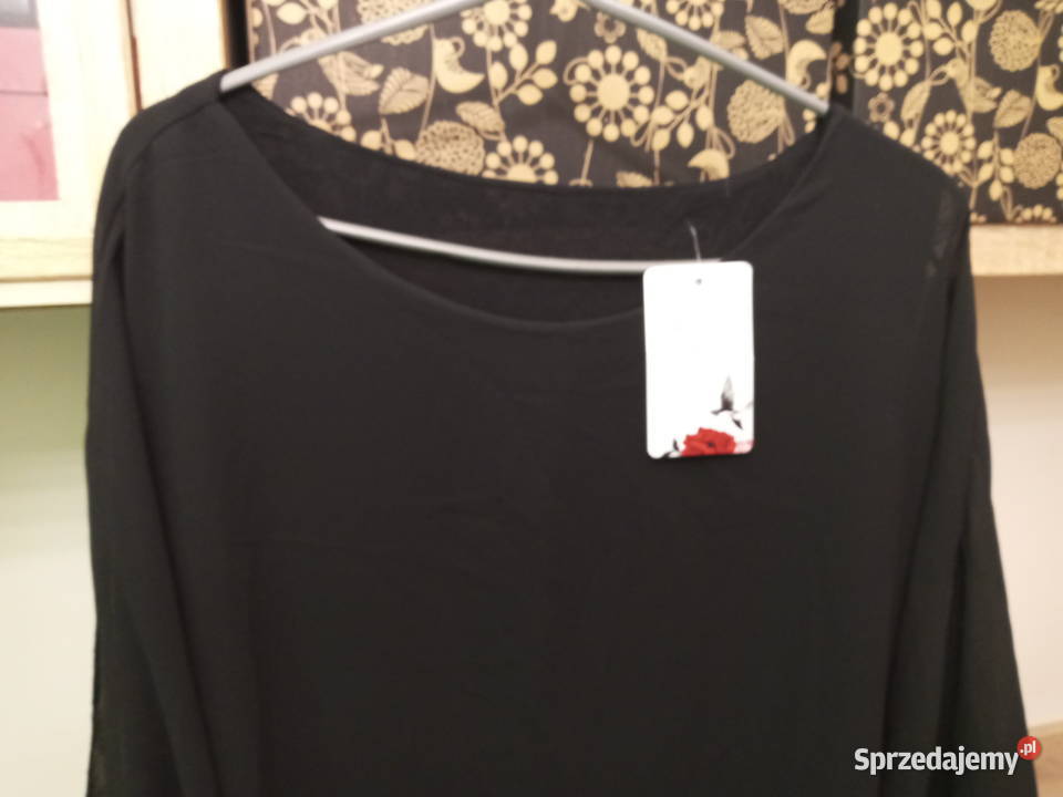 Czarna bluzka Made in Italy XL nowa z metką Warszawa sprzedam